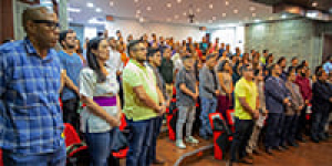 Aforo total en la bienvenida a los nuevos estudiantes de posgrados